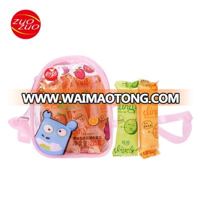 225g Bag Packing Mini Soft Fruit Stick Jelly  Halal